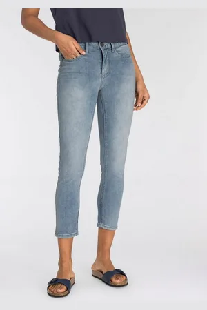 ARIZONA 7/8-Jeans Shaping eng anliegend, Röhrenjeans, Used-Waschung, High-Waist, 7/8-Länge