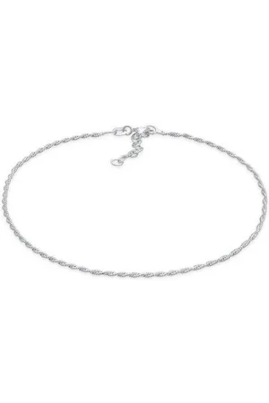 Elli Fußkette Kordelkette Gedreht Basic Zeitlos 925 Silber