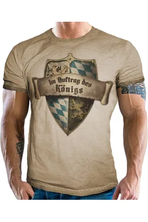 LOBO NEGRO Trachtenshirt Für Bayern Fans - im Vintage Trachten Look: Im Auftrag des Königs - Verkäufer: RAHMENLOS®