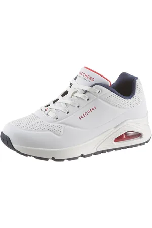 Skechers Uno - Stand on Air Wedgesneaker Freizeitschuh, Halbschuh, Schnürschuh mit feiner Perforation