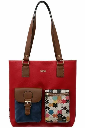 Dogo Umhängetasche Multi Pocket Bag In The Puzzle Damen Handtaschen (Fashion), Vegan