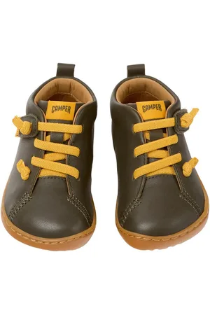 Camper Lauflernschuhe Peu erste Schuhe Kinder Leder Grün Schnürschuh - Verkäufer: Alex und Elis Kinderschuhe