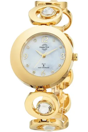 Master Time Funkuhr Lady Line MTLA-10789-75M, Armbanduhr, Quarzuhr, Damenuhr, Leuchtzeiger
