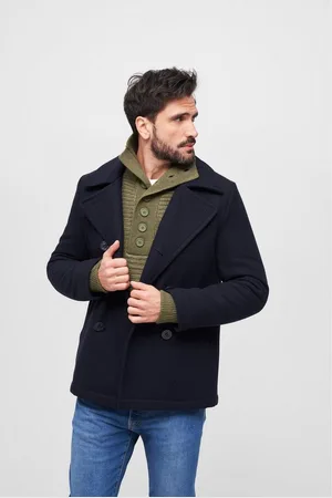 Brandit Wintermantel Herren Pea Coat
