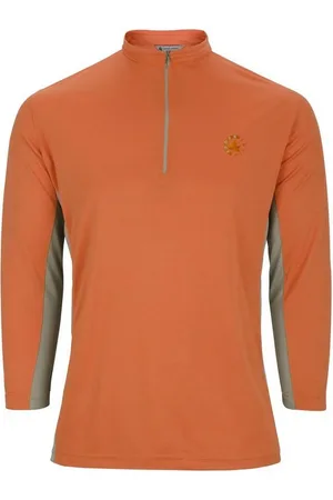 Ahorn Langarmshirt mit kleinem Stehkragen