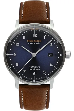 Iron Annie Automatikuhr Bauhaus ETA Automatik 5056-3, Armbanduhr, Herrenuhr, Datum, Leuchtzeiger, Made in Germany