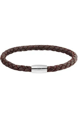 CAÏ Armband Edelstahl Leder 23cm