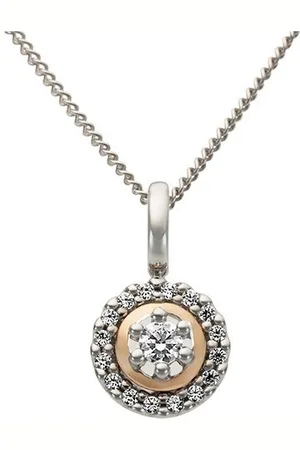 Firetti Kettenanhänger Schmuck Geschenk Gold 585 Halsschmuck Anhänger für Halskette Solitär, mit Brillanten