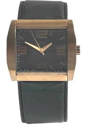 ESPRIT Quarzuhr Full Saturation Black, aus Edelstahl, Lederband, Schwarz, Bronze, Dornschließe - Verkäufer: Gigandet
