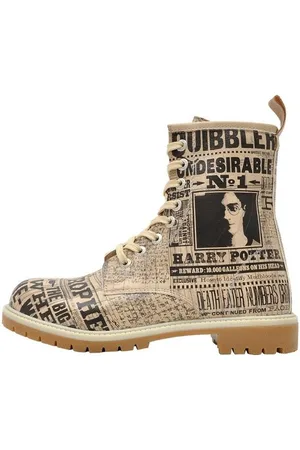 Dogo Boots Daily Prophet Harry Potter Damen Boots / Female Schnürboots Vegan