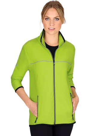 Trigema Trainingsjacke Praktische Sportjacke aus Microfaser (1-St)