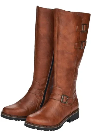 Remonte Winterstiefel, Blockabsatz, Langschaftstiefel, Wechselfußbett, XL-Schaft