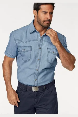 ARIZONA Jeanshemd Kurzarm im Western Stil