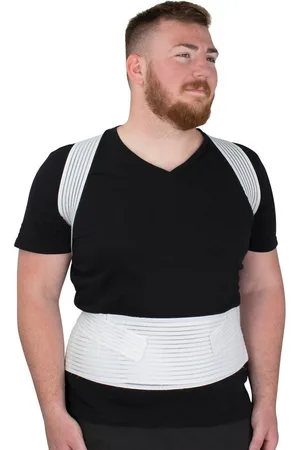 HYDAS Bauch- und Rückenstützgürtel mit Geradehalter, korrigiert schlechte Körperhaltung, zur Unterstützung der Bauch- und Rückenmuskulatur