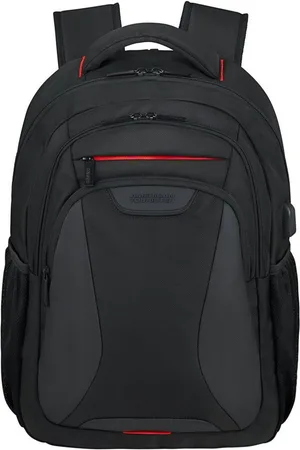 American Tourister Laptoprucksack AT WORK, Freizeitrucksack Schulrucksack USB-Schleuse 15,6-Zoll Laptopfach