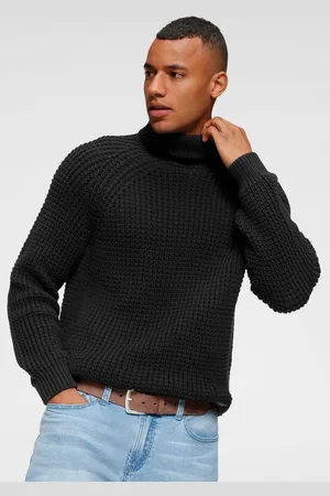 Bruno Banani Rollkragenpullover mit Markenbadge