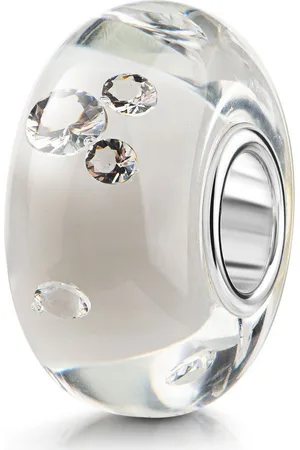 Materia Bead Glasperle Zirkonia Transparent 329, Kern aus 925 Sterling Silber - Verkäufer: Schmuck