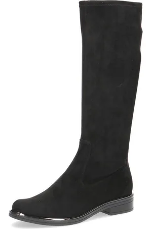 Caprice Schlupfstiefel, Blockabsatz, Langschaftstiefel in klassischer Linie, XS Schaft