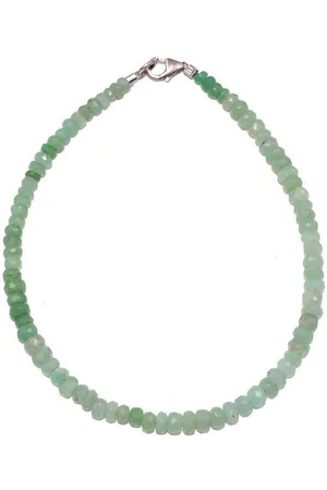 Firetti Armband Schmuck Geschenk Silber 925 Armschmuck Armkette Edelstein, Made in Germany - mit Chrysopras