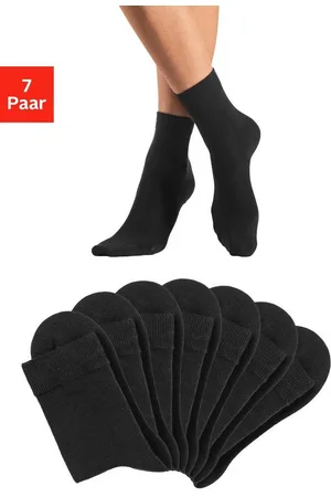 Lascana Basicsocken (Packung, 7-Paar) in bunten Melange-Farben