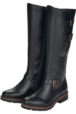 Remonte Winterstiefel, Blockabsatz, Langschaftstiefel, Wechselfußbett, XL-Schaft