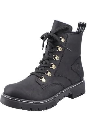 Rieker Winterboots mit kontrastfarbener Rahmennaht