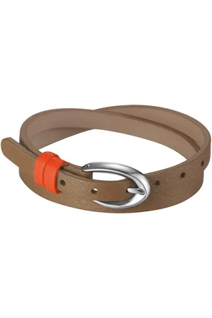ESPRIT Armband Rio Caramel Brown, aus Leder, Edelstahl, , Dornschließe, 38cm lang - Verkäufer: Gigandet