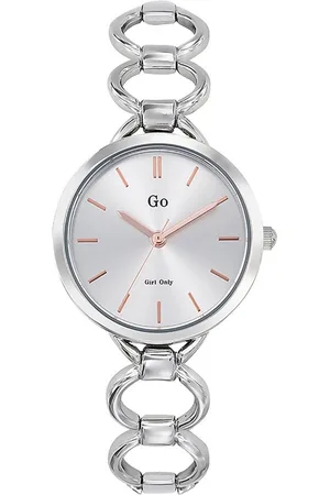 GO Girl Only Quarzuhr Damen Armbanduhr Edelstahl, (Analoguhr), Damenuhr rund, klein (ca. 30mm), Edelstahlarmband silber, Elegant - Verkäufer: Fit4Style Silberschmuck - IMPPAC