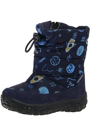 Naturino Stiefel Falcotto Poznurr Wollfutter Wasserdicht Blau Print Schnürstiefelette - Verkäufer: Alex und Elis Kinderschuhe