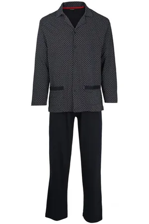 Götzburg Pyjama Herren Pyjama Baumwolle (2 tlg) - Verkäufer: Yourfashionplace