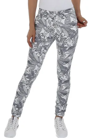 Ital-Design Skinny-fit-Jeans Damen Freizeit (80932415) Print Stretch Skinny Jeans in Weiß - Verkäufer: