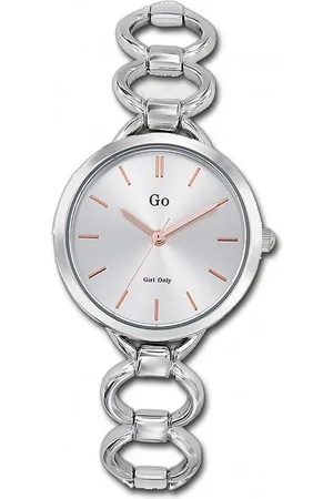 GO Girl Only Quarzuhr Edelstahl Damen Uhr 695213, (Analoguhr), Damenuhr mit Edelstahlarmband, rundes Gehäuse, klein (ca. 30mm), Fashi - Verkäufer: Fit4Style Silberschmuck - IMPPAC