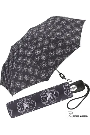 Pierre Cardin Stockregenschirm Easymatic Auf-Zu-Automatik Black & White Flower, elegant und stilvoll - Verkäufer: RS-Versand