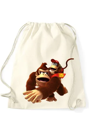 Blondie & Brownie Turnbeutel aus Baumwolle Donkey Diddy Kong Spiele Konsole Super Retro - Verkäufer: Hubihu