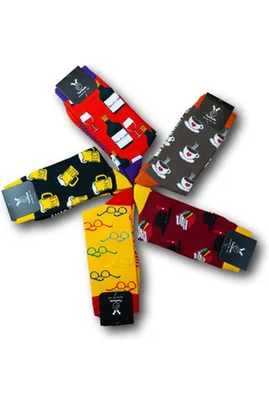 TwoSocks Freizeitsocken Lustige Socken Studenten Geschenk Bier, Wein Socken Einheitsgröße (Set, 5 Paar) 5er-Pack - Verkäufer: Fachhandel JB