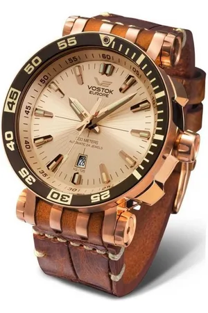 Vostok Automatikuhr XXL Energia Rocket – 48 mm, Herrenuhr mit Lederband, 575B281-L, mit 18 Trigalights - Taucheruhr 30 ATM - Verkäufer: Jäckle Uhrenhandel e.K.