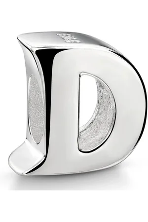 Materia Bead Hochglanz Charm Buchstabe / Alphabet " D " 1383, 925 Sterling Silber - Verkäufer: Schmuck