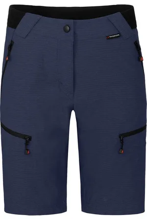 Bergson Outdoorhose PORI Bermuda Damen Wandershorts, robust, elastisch, Normalgrößen, peacoat - Verkäufer: