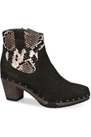 Softclox GAVINA Kaschmir/Animalprint schwarz/schlange Stiefelette - Verkäufer: