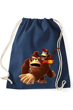 Blondie & Brownie Turnbeutel aus Baumwolle Donkey Diddy Kong Spiele Konsole Super Retro - Verkäufer: Hubihu