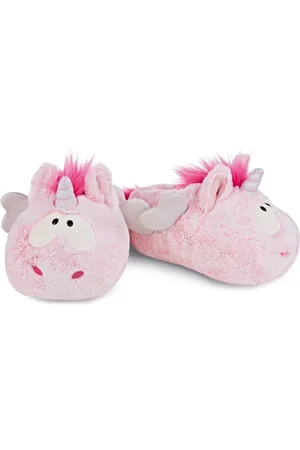 NICI Pink Harmony Plüsch Hausschuhe im süßen Einhorn-Look