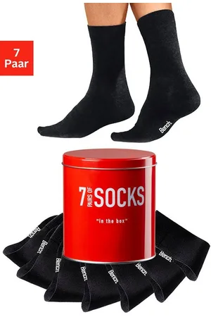Bench Businesssocken (Dose, 7-Paar) in der praktischen Dose
