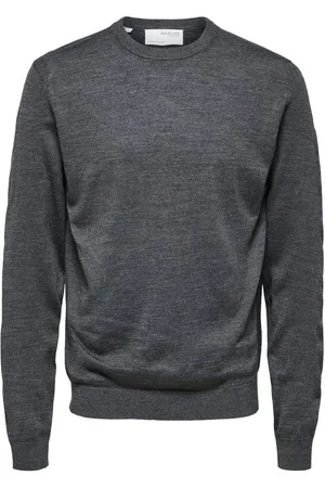 SELECTED Rundhalspullover OWN MERINO COOLMAX KNIT