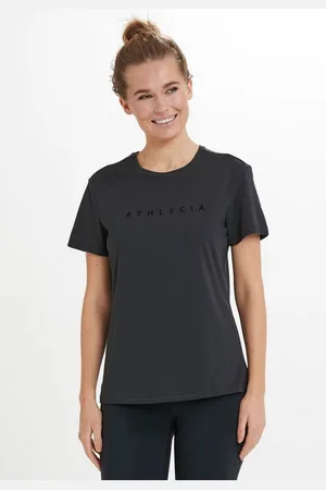 Athlecia Funktionsshirt KATTY W Slub Tee (1-tlg) aus Baumwolle und Recycling-Polyester