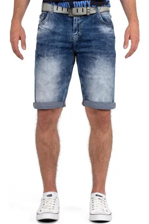 Cipo & Baxx Jeansshorts Herren Kurze Hose 21CB17-BANS mit gekrempelten Saum - Verkäufer: bans24