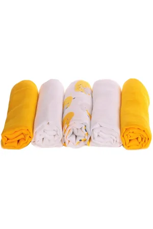 La Bortini Stoffwindeln Spucktücher Baby Stoffwindeln Mullwindeln 5er Babytücher in weiß , aus reiner Baumwolle, in weiß , unisex, neutral - Verkäufer: A&O Baby-und Kindermoden