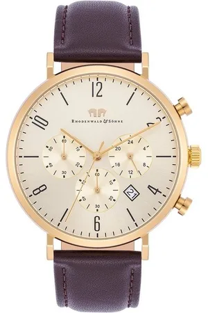 Rhodenwald & Söhne Chronograph Arakon braun, mit Echtleder-Armband - Verkäufer: Juvalia