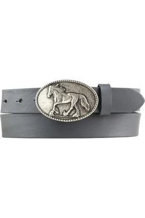 BELTINGER Ledergürtel Gürtel für Reiter mit Pferde-Gürtelschnalle aus Vollrindleder 3 cm - R (1-St) - Verkäufer: Brazil Lederwaren