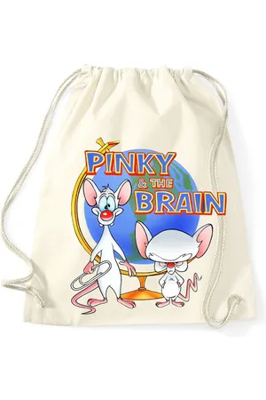 Blondie & Brownie Turnbeutel aus Baumwolle Pinky and the Brain Comic Cartoon Weltherrschaft - Verkäufer: Hubihu