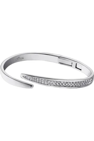 Lotus Armspange Armband Armspange silber (Armspangen), für Damen aus Edelstahl (Stainless Steel) - Verkäufer: Fit4Style Silberschmuck - IMPPAC